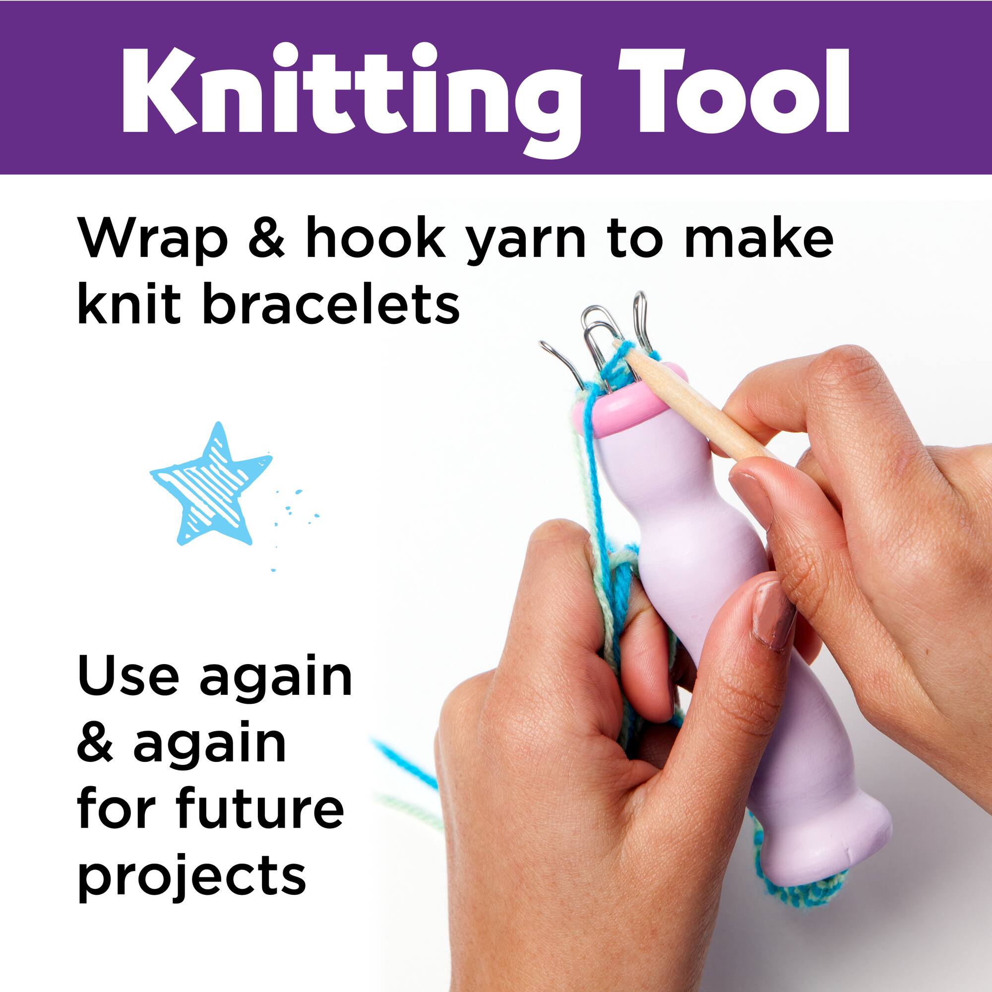 Creativity for Kids Quick Knit Charm Bracelets Kit